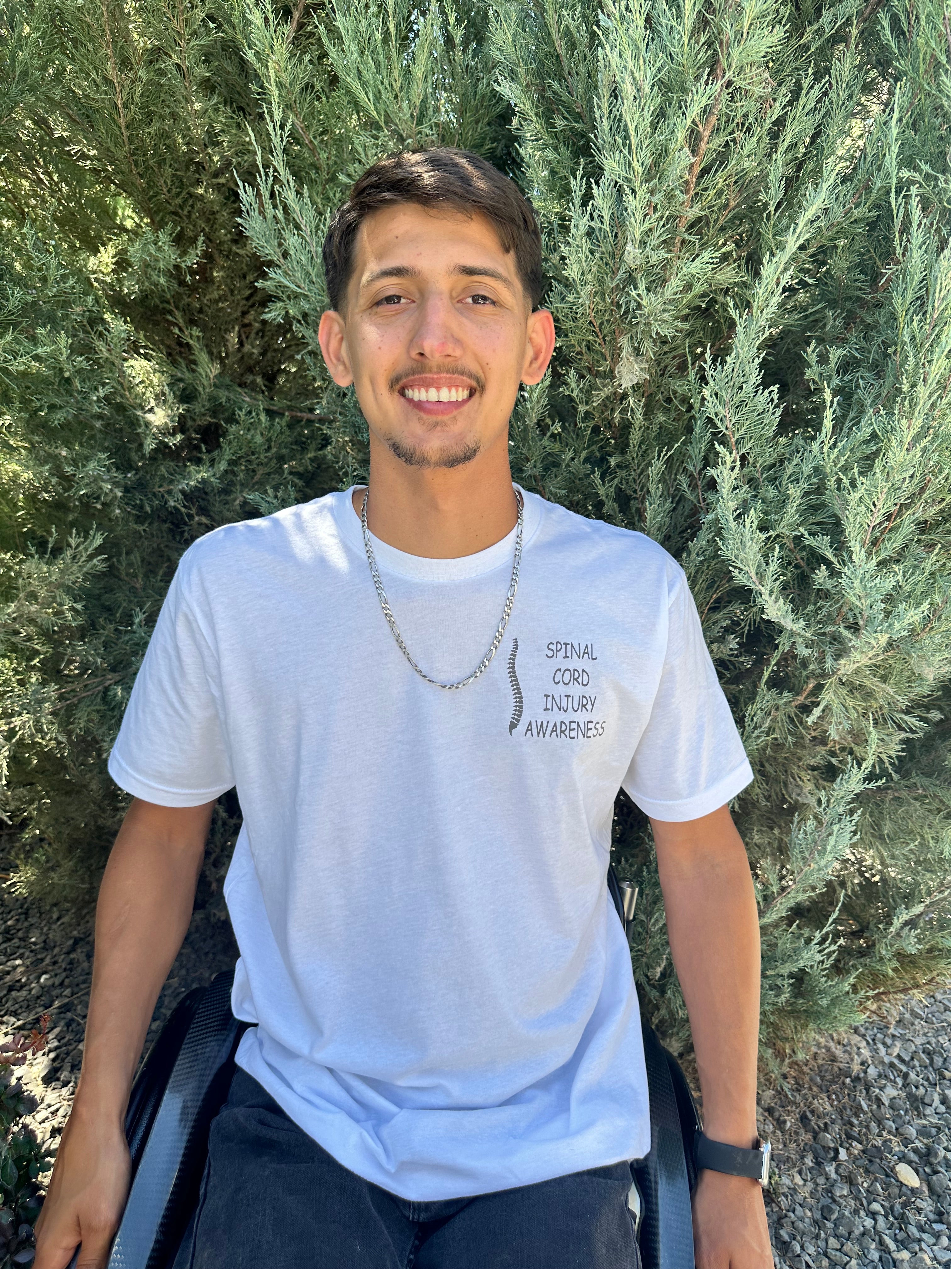 White SCI Awareness T Shirt
